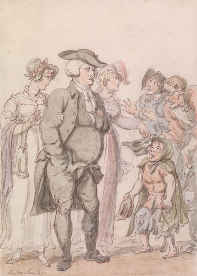 De Dominee van Wakefield- Frontispice door Thomas Rowlandson